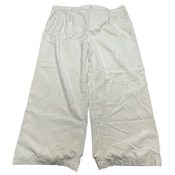 H&M Divided Light Beige Wide-Leg Corduroy Pants - Picture 2 of 9